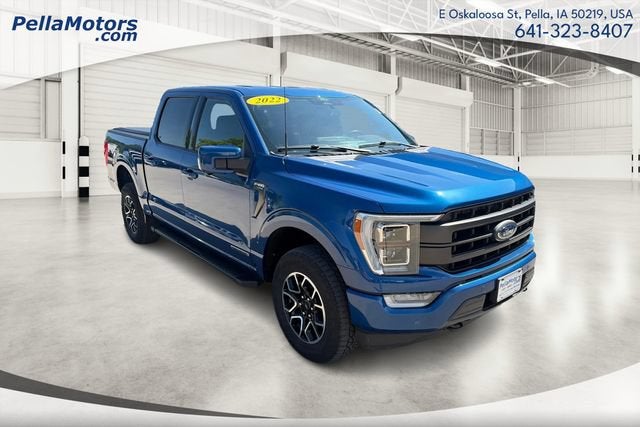 2022 Ford F-150 XL in Blue — front three-quarter view