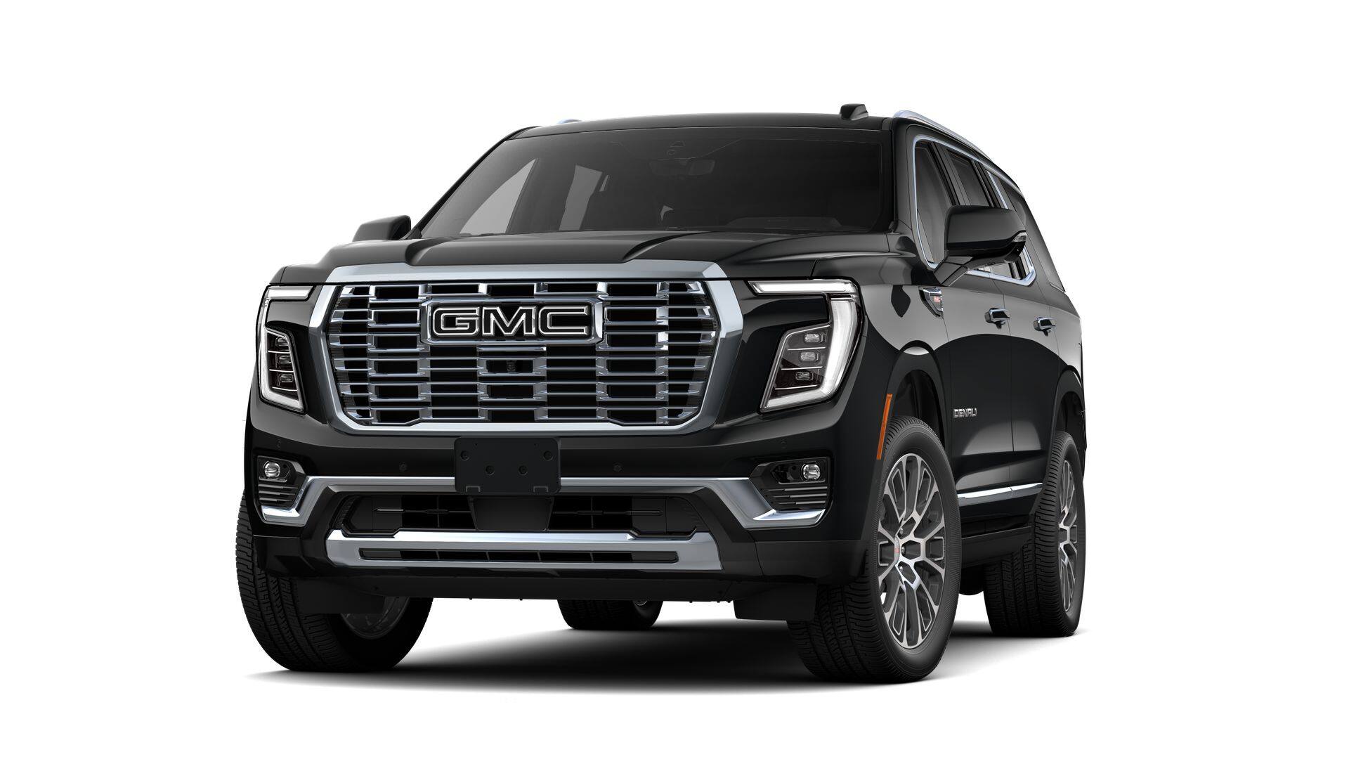 2026 GMC Yukon Denali in Onyx Black — front three-quarter view