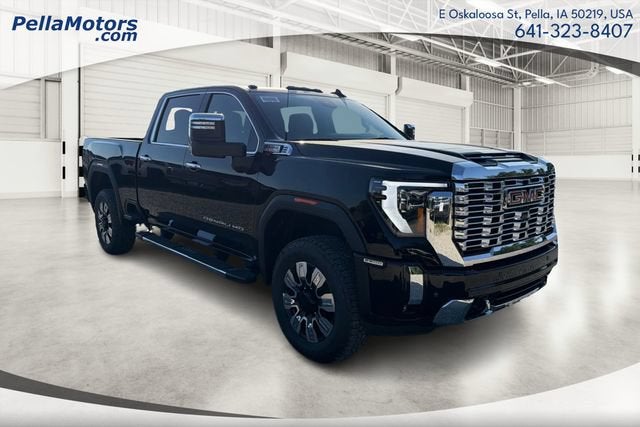 2026 GMC Sierra 2500 HD Denali in Onyx Black — front three-quarter view