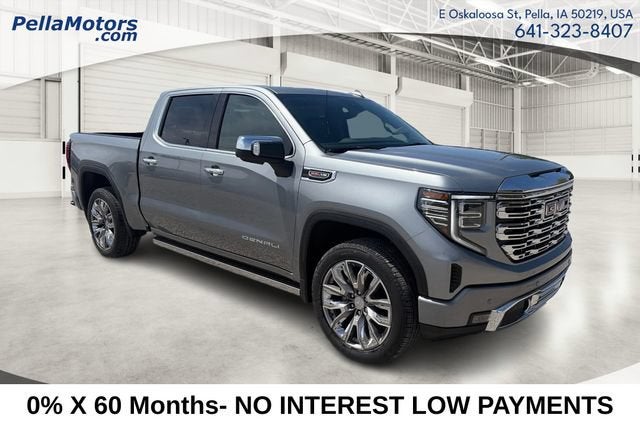 2026 GMC Sierra 1500 Denali in Sterling Metallic — front three-quarter view