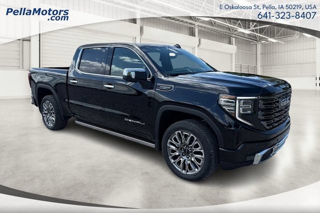 2026 GMC Sierra 1500 Denali Ultimate in Onyx Black — front three-quarter view