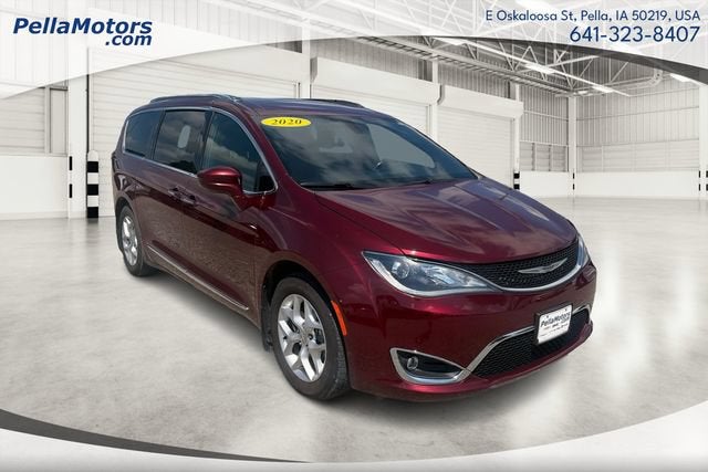 2020 Chrysler Pacifica Touring L 35th Anniversary in Red — front three-quarter view