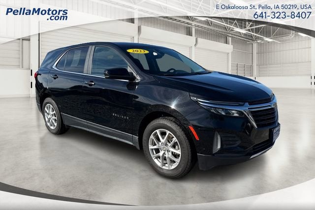 2023 Chevrolet Equinox LT in Mosaic Black Metallic — front three-quarter view
