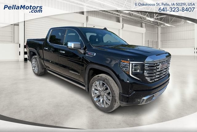 2026 GMC Sierra 1500 Denali in Onyx Black — front three-quarter view