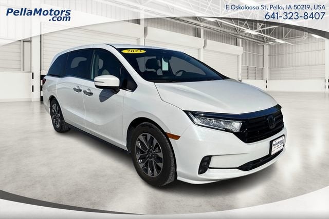 2023 Honda Odyssey EX-L in White — front three-quarter view